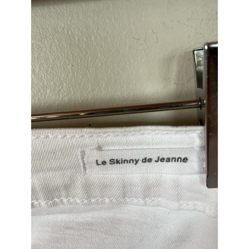 Frame White Stretch Mid Rise Skinny Jeans, Size 27, Le Skinny de‎ Jeanne - Picture 5 of 7